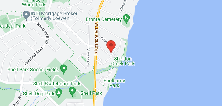 map of 3223 Shoreline Drive